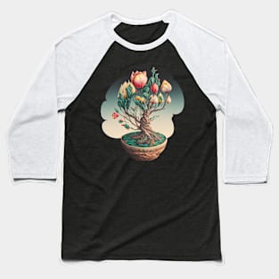 Surreal Tulip Bonsai Baseball T-Shirt